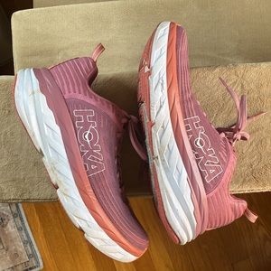 Hoka Bondi 6 Heather Rose Lantana Pink